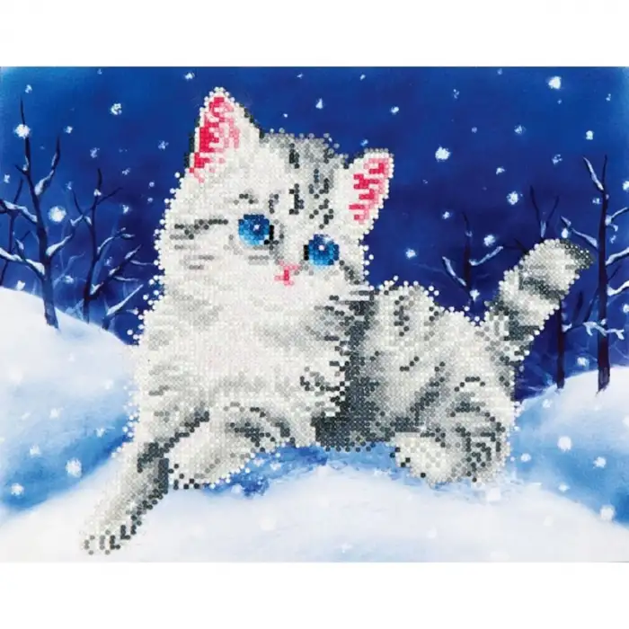 Diamond Dotz Kitten In The Snow - 27.9X35,5CM