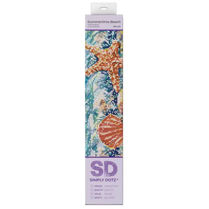 Diamond Dotz - Simply Dotz Diamond Art Craft Kit 27X35 CM - Summertime Beach