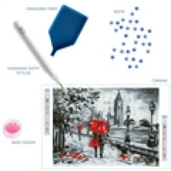 Diamond Dotz Simply Dotz Diamond Art Kit 30X40 CM -Splash of Red