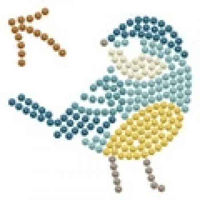 Diamond Dotz Tweet with Frame - 7.6X7.6CM