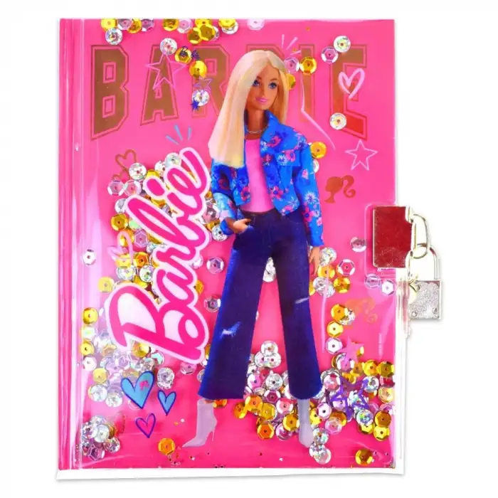 DOLPHIN HATIRA DEFTERİ BARBIE KİLİTLİ PULLU B-804