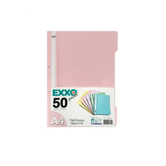 EXXO PP PASTEL TELLİ DOSYA A4/800 SOMON