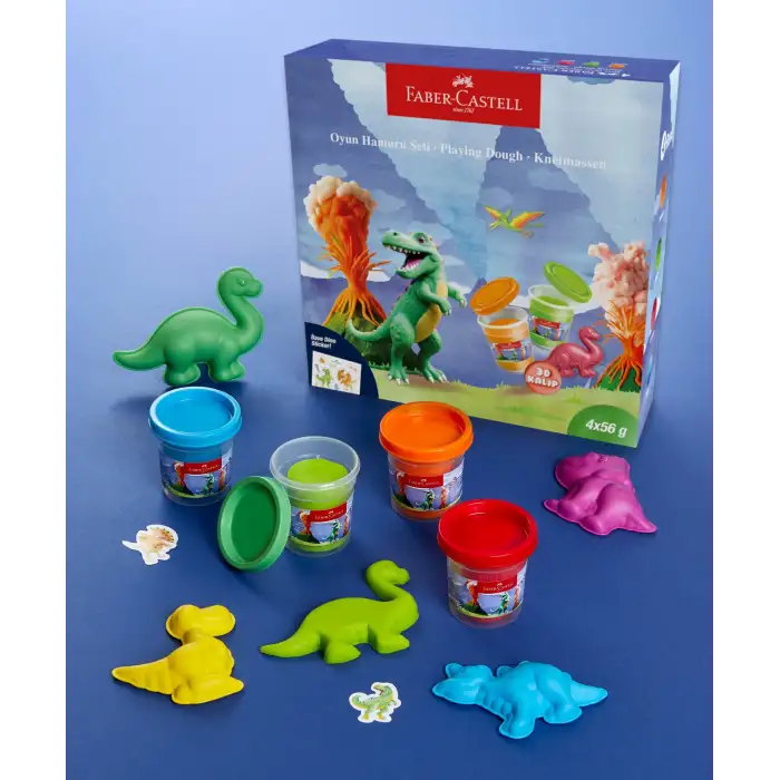 FABER CASTELL OYUN HAMURU SETİ DİNO