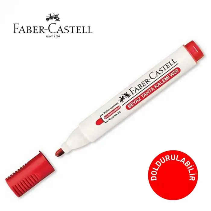 FABER CASTELL TAHTA KALEMİ W20 KIRMIZI