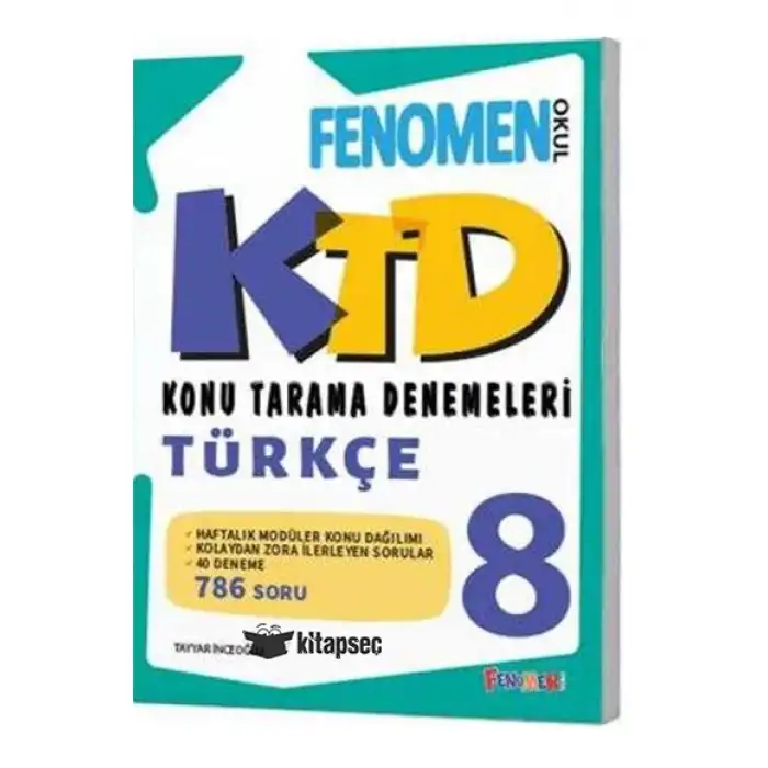 FENOMEN 8.SINIF TÜRKÇE KONU DENEMELERİ