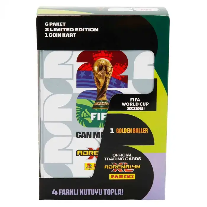 FIFA World Cup 2026 Adrenalyn XL Trading Card Metal Kutu