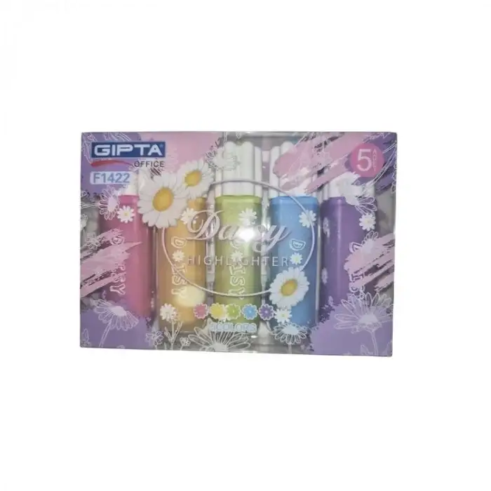 FOSFORLU MARKOR - DAISY 5 RENK 5Lİ SET