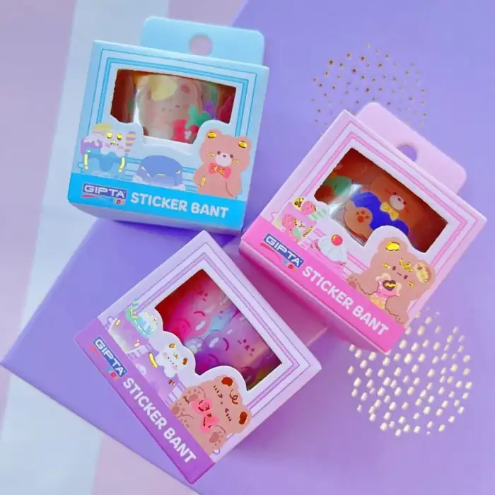 GIPTA STICKER BANT CUTE ANIMALS 2.5 CM x 2 MT 4 TASARIM MIX K8906