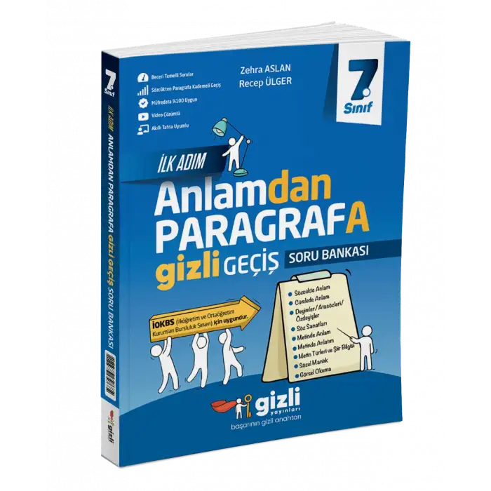 GİZLİ USTA 7. SINIF ANLAMDAN PARAGRAFA SORU BANKASI