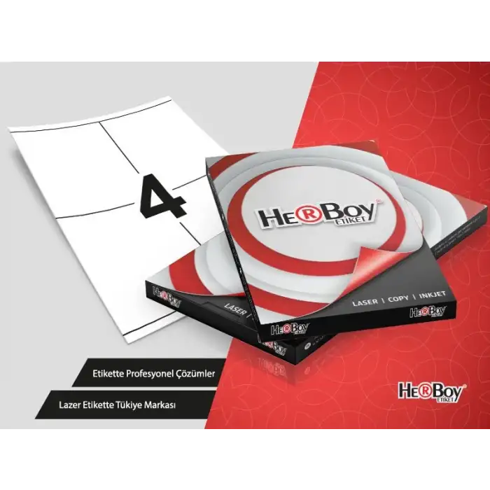 HERBOY LASER ETİKET BEYAZ (105x140)