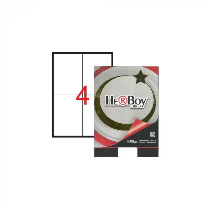 HERBOY LASER ETİKET BEYAZ (105x148,50)