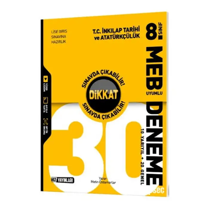 HIZ 8. Sınıf İngilizce 30 Deneme