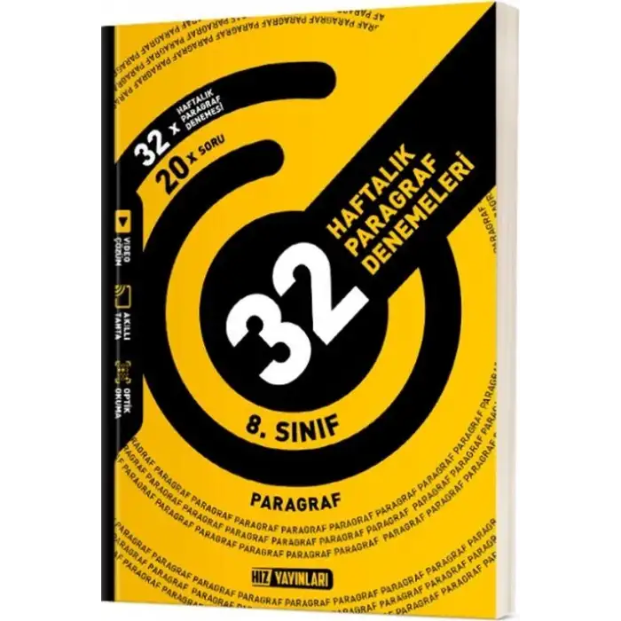 Hız Yayınları 8. Sınıf Paragraf 32 Haftalık Deneme