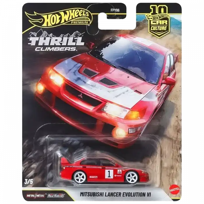 Hot Wheels Premium Car Culture Thrill Climbers Mitsubishi Lancer Evolution VI