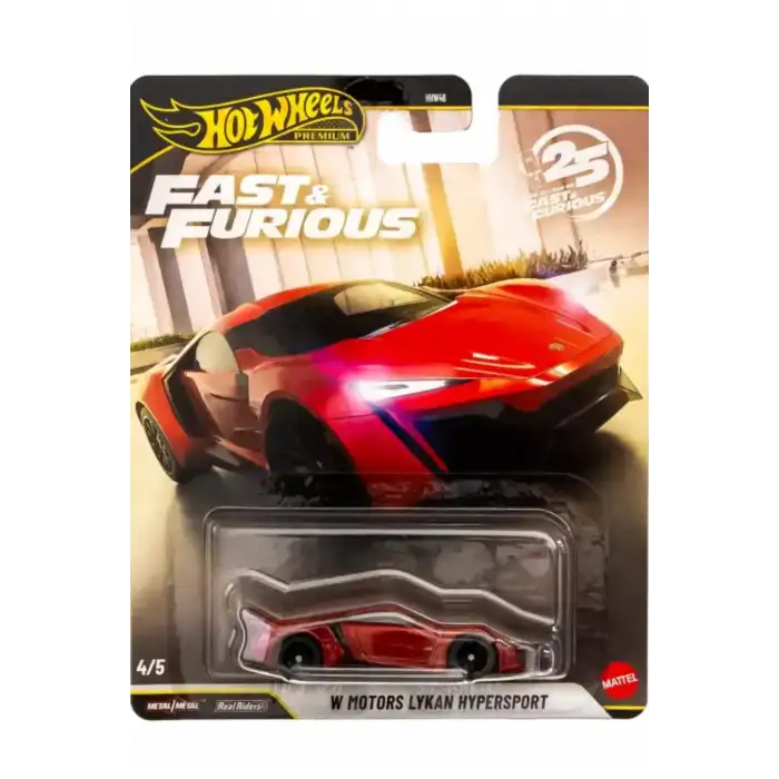 HOT WHEELS PREMİUM FAST & FURİOUS 25.YEARS W MOTORS LYKAN HYPERSPORT