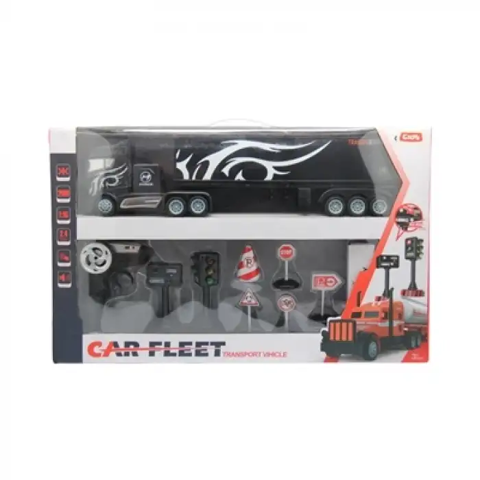 IŞIKLI VE SESLİ UZAKTAN KUMANDALI TRAFİK SETLİ TIR 1:16