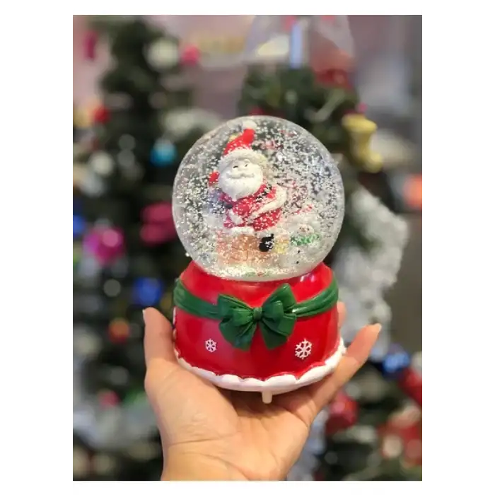 KAR KÜRESİ ARA BOY IŞIKLI NOEL BABA
