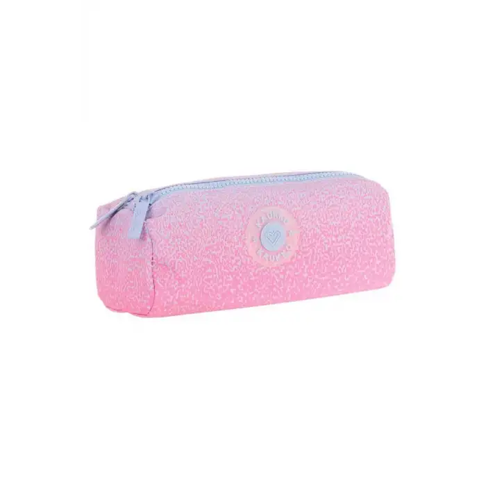 KAUKKO DOTS DUAL KALEM ÇANTASI (PINK) K2714