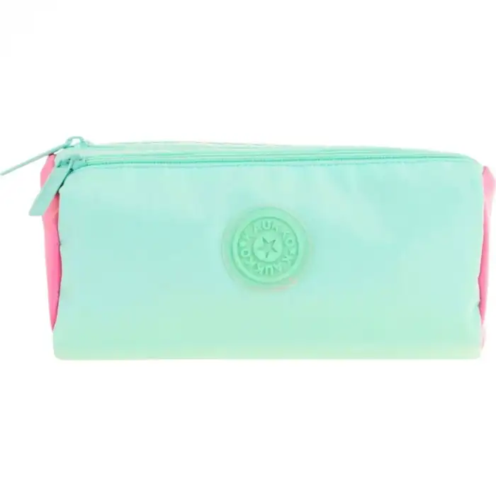 KAUKKO QUICK 3 BÖLMELİ KALEM ÇANTASI (MINT)