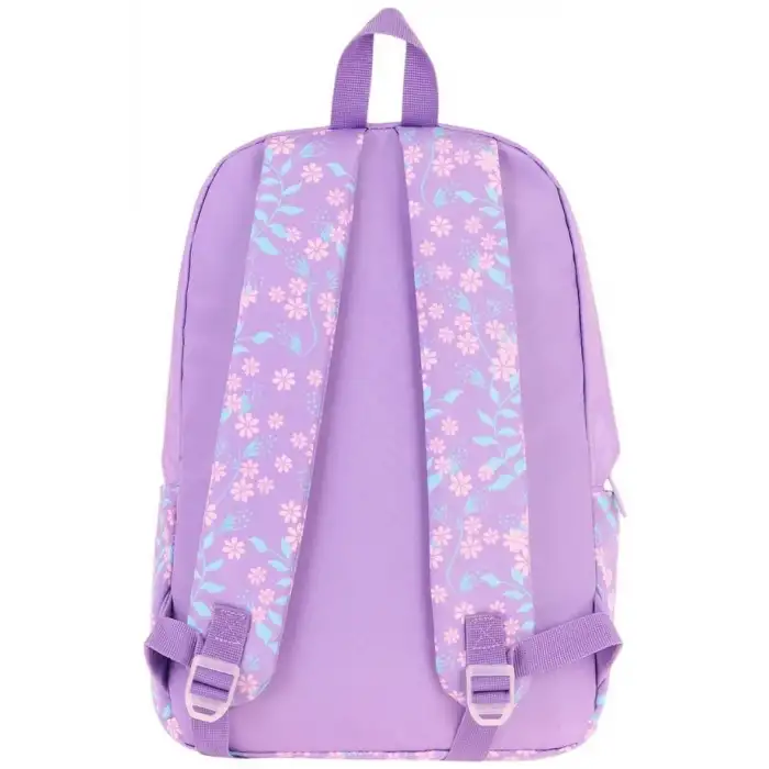 KAUKKO SOFT FLORAL SIRT ÇANTASI (LILAC FLOWERS) K1793