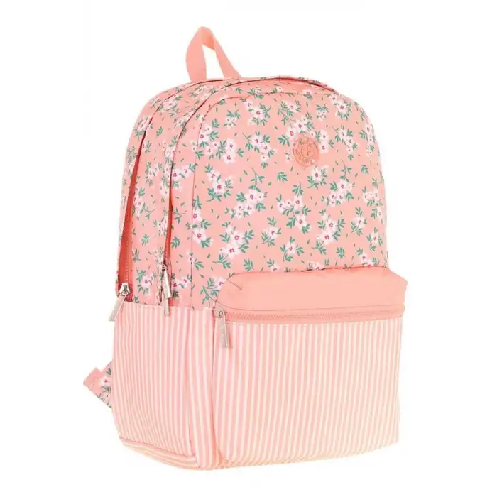 KAUKKO SOFT FLORAL SIRT ÇANTASI (SALMAN STRİPE) K1795