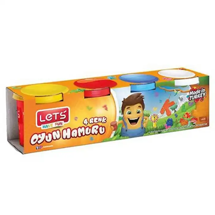 LETS L8440 4 RENK OYUN HAMURU 460 GR NORMAL RENKLER