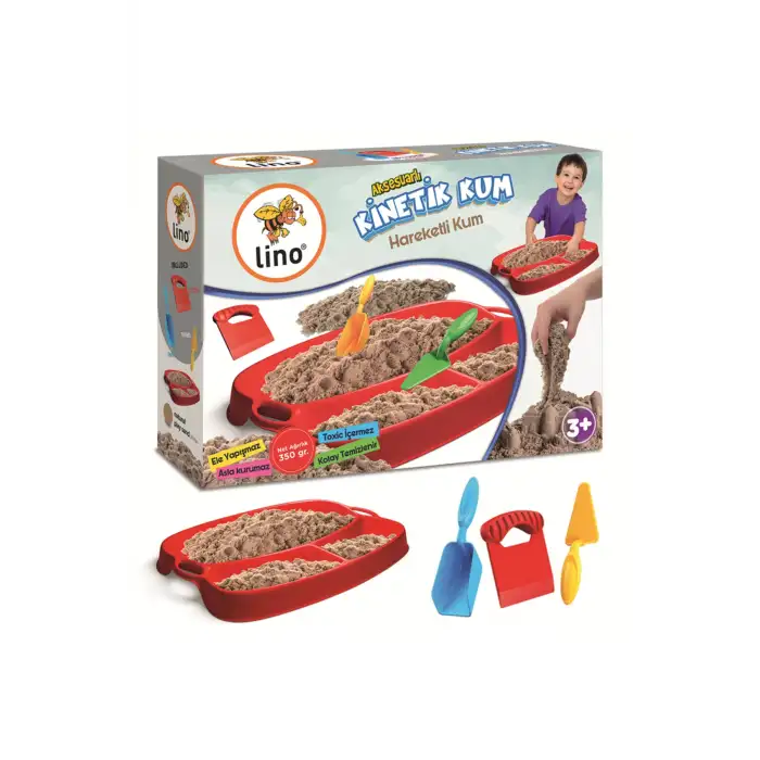 LİNO KİNETİK KUM SETİ (350 GR KUM+TEPSİ+KÜREK+MALA+KESİCİ)