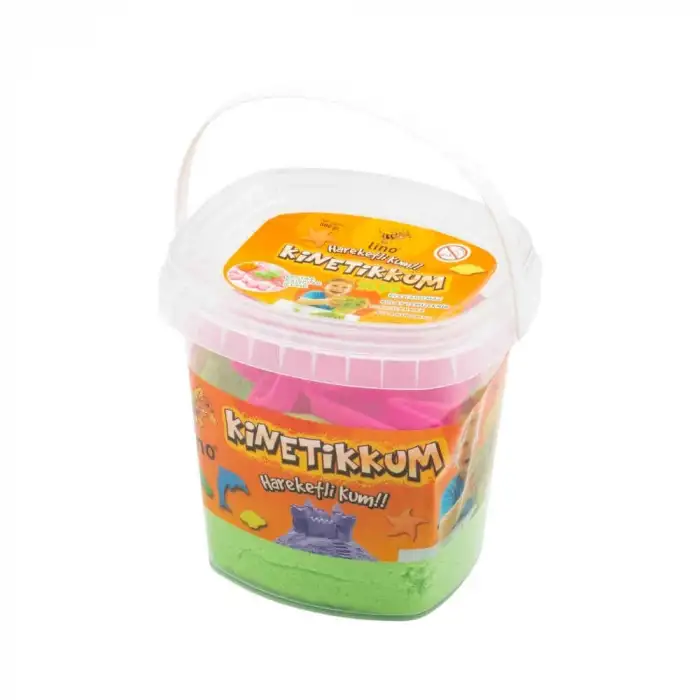 LİNO KİNETİK KUM YEŞİL 500 GR KOVA 3 ADET KALIP