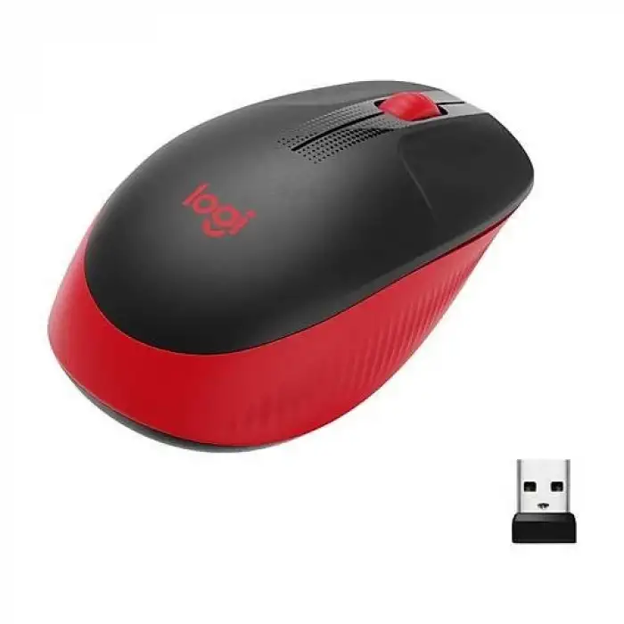 LOGİTECH MOUSE M191 KABLOSUZ OPTİK KIRMIZI