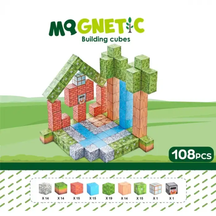 Magnetic Building Cubes 108 Pieces Ch1323