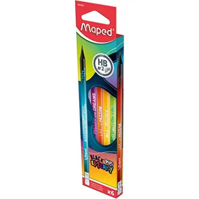 Maped Energy Silgili Kurşun Kalem- 6 Lı