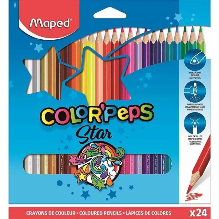 Maped Kuru Boya Color Peps 24lü