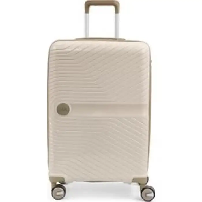 MAVİ TROLLEY VALİZ 523975 BEYAZ BEJ (ORTA BOY)