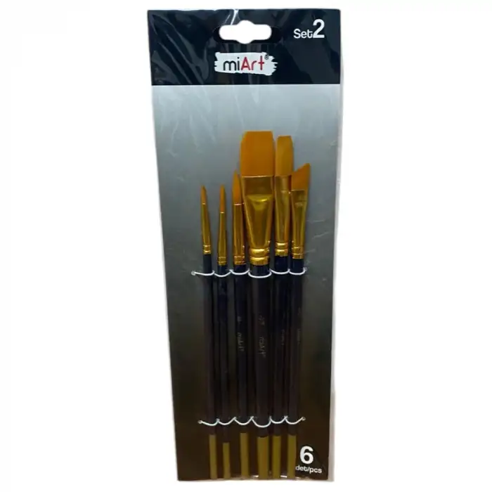 MİART KARMA FIRÇA SETİ 6 LI SET-2 (5/0-2-6-1/4-8-3/4) (MFS021)