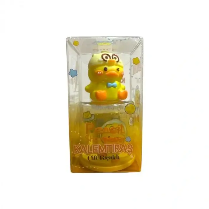 MİKRO SP-7440 LUCKY CUTIE FİGÜRLÜ ÇİFT DELİKLİ HAZNELİ KALEMTIRAŞ -TEKLİ