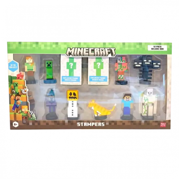 Minecraft 3D Figür Stamper 12li Delüks Set
