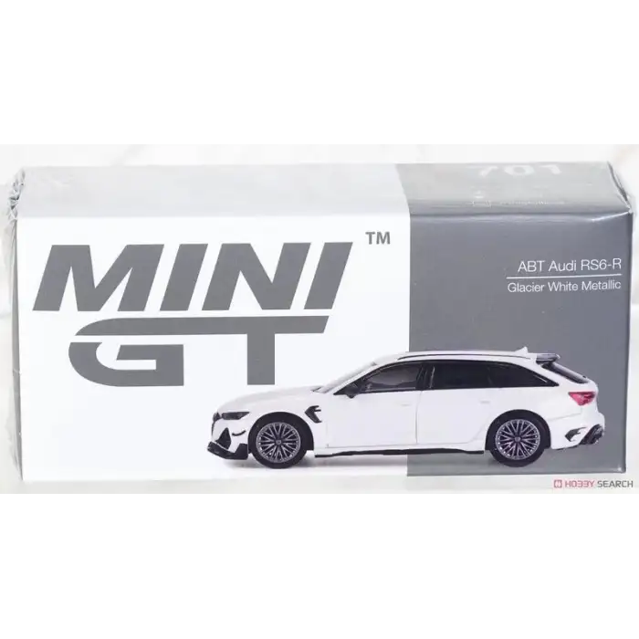 Mini Gt 1/64 ABT Audi RS6-R Glacier White Metallic