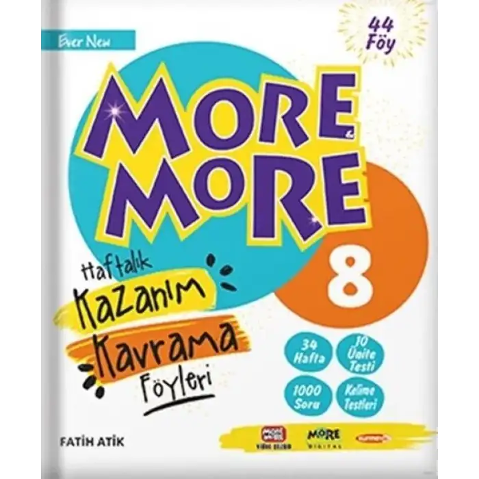 MORE MORE 8. SINIF HAFTALIK KAZANIM KAVRAMA FÖYLERİ