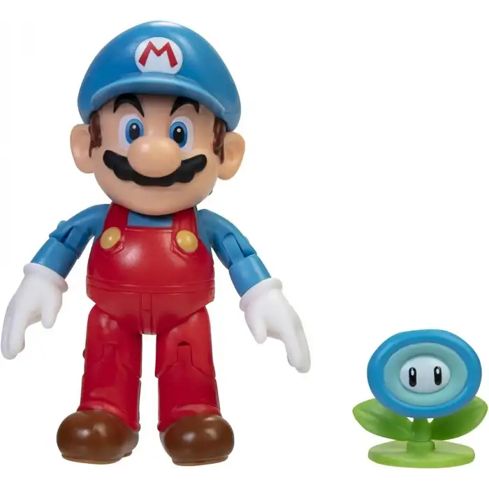 NİNTENDO SUPER MARİO FİGÜRÜ BUZ MARİO VE ÇİÇEK 10 CM NESL-13254