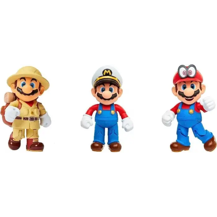 NİNTENDO SUPER MARİO FİGÜRÜ MARİO 10 CM 3LÜ PAKET