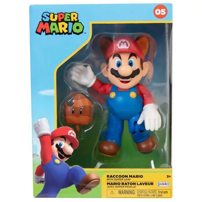 NİNTENDO SUPER MARİO FİGÜRÜ RACOON MARİO 10 CM