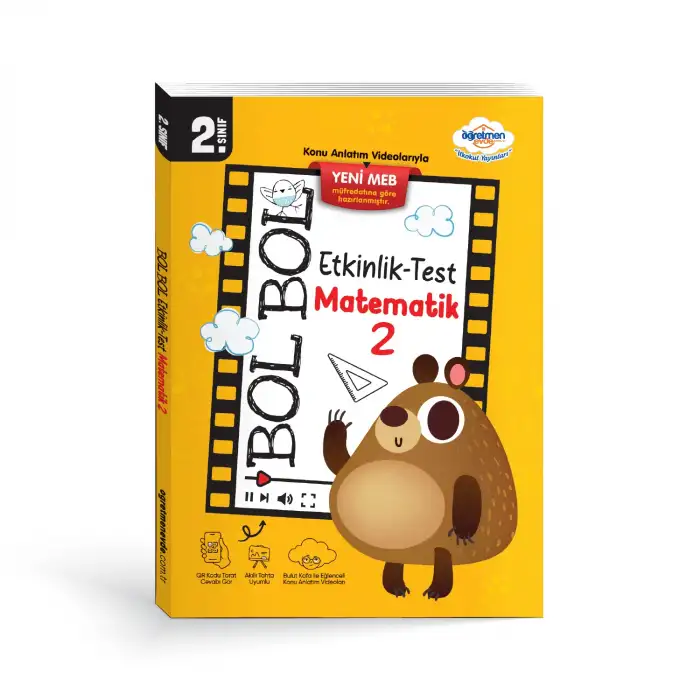 ÖĞRETMEN EVDE YAYINLARI 2.SINIF MATEMATİK 1. - 2. KİTAP ETKİNLİKLİ TEST