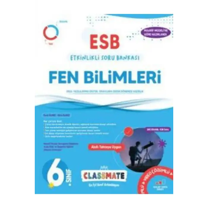 OKYANUS 6 CLASSMATE FEN BİLİMLERİ SORU