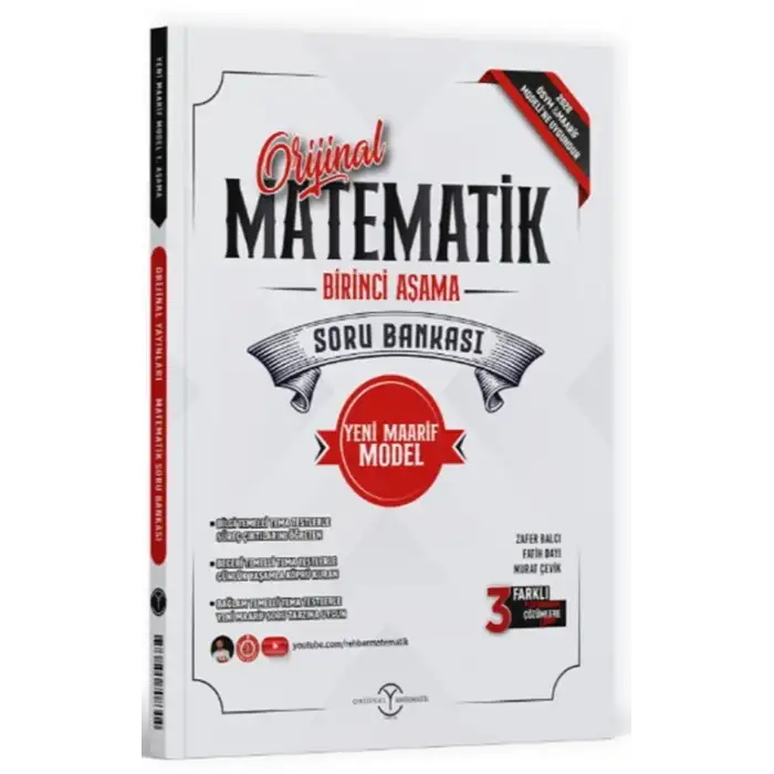 Orijinal Yayınları Matematik 1. Aşama Maarif Modeli Soru Bankası