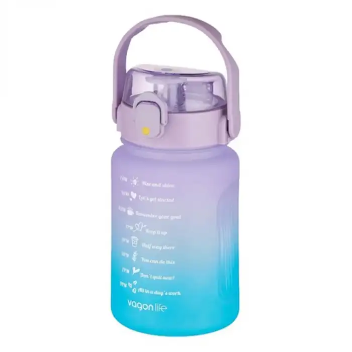 POLYCARBON MATARA 1000ML MOR MAVİ