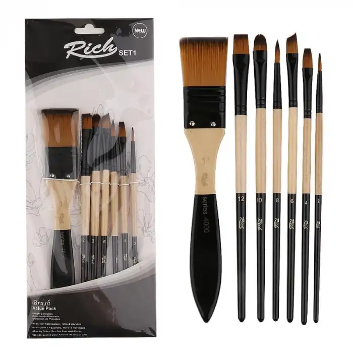 RİCH NO:1 ZEMİN FIRÇALI KARMA SET 7Lİ