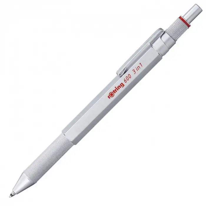 ROTRING 600 MULTİPEN ÜÇ FONKSİYONLU KALEM KROM