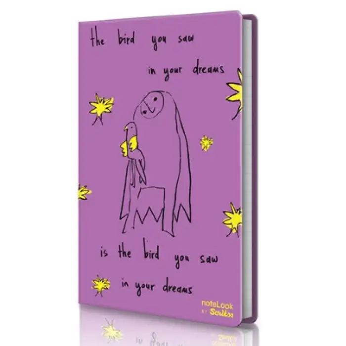 SCRIKSS ANİMALS MOR A5  ÇİZGİLİ NOT DEFTERİ