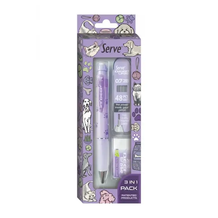 SERVE DOGA DESENLI DEEP KLM & DEEP SILGI & DEEP MIN 0,7MM LAV