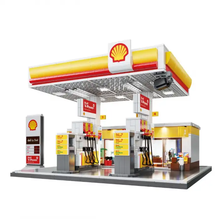 Shell Retail Station - 1309pcs - Cada Bricks